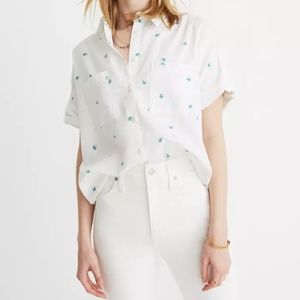 Madewell Courier Shirt Palm Print
